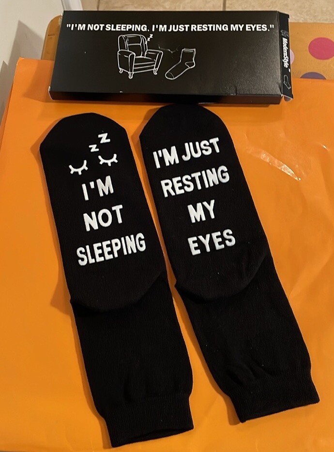 SAOLA Funny Crew Calzini Non Sleep Suola Senza Slip Unisex Taglia Unica Nuovi In Scatola Originale $15