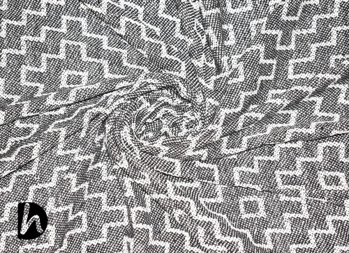 Geometric Print Soft Blanket 50x70 In Sofa Throw White & Black Couch New Blanket - Picture 5 of 6