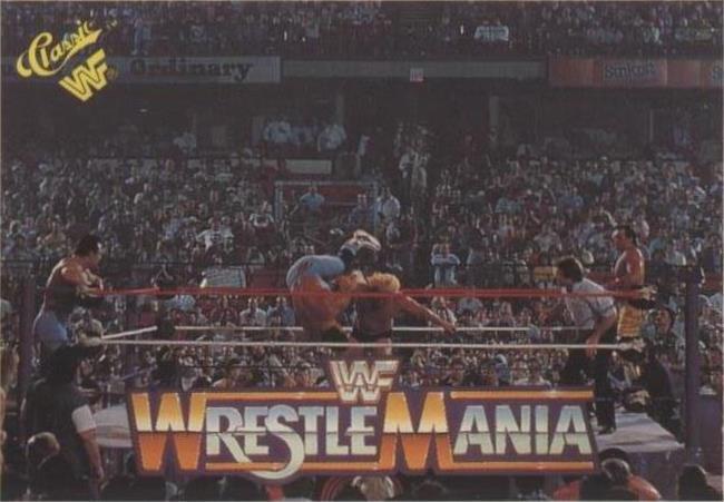 1990 Classic WWF The History of Wrestlemania - Brutus "The Barber" Beefcake Davey Boy Smith Dynamite Kid #4 - 1 of 1