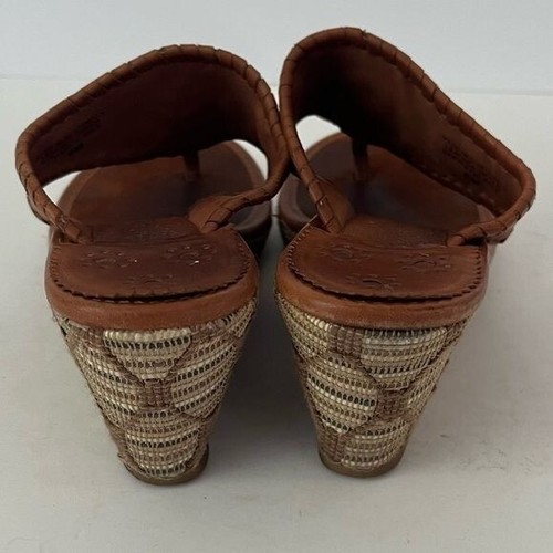 Jack Rogers Marbella Mid Espadrille Brown Wedge Size 6 - Picture 2 of 9