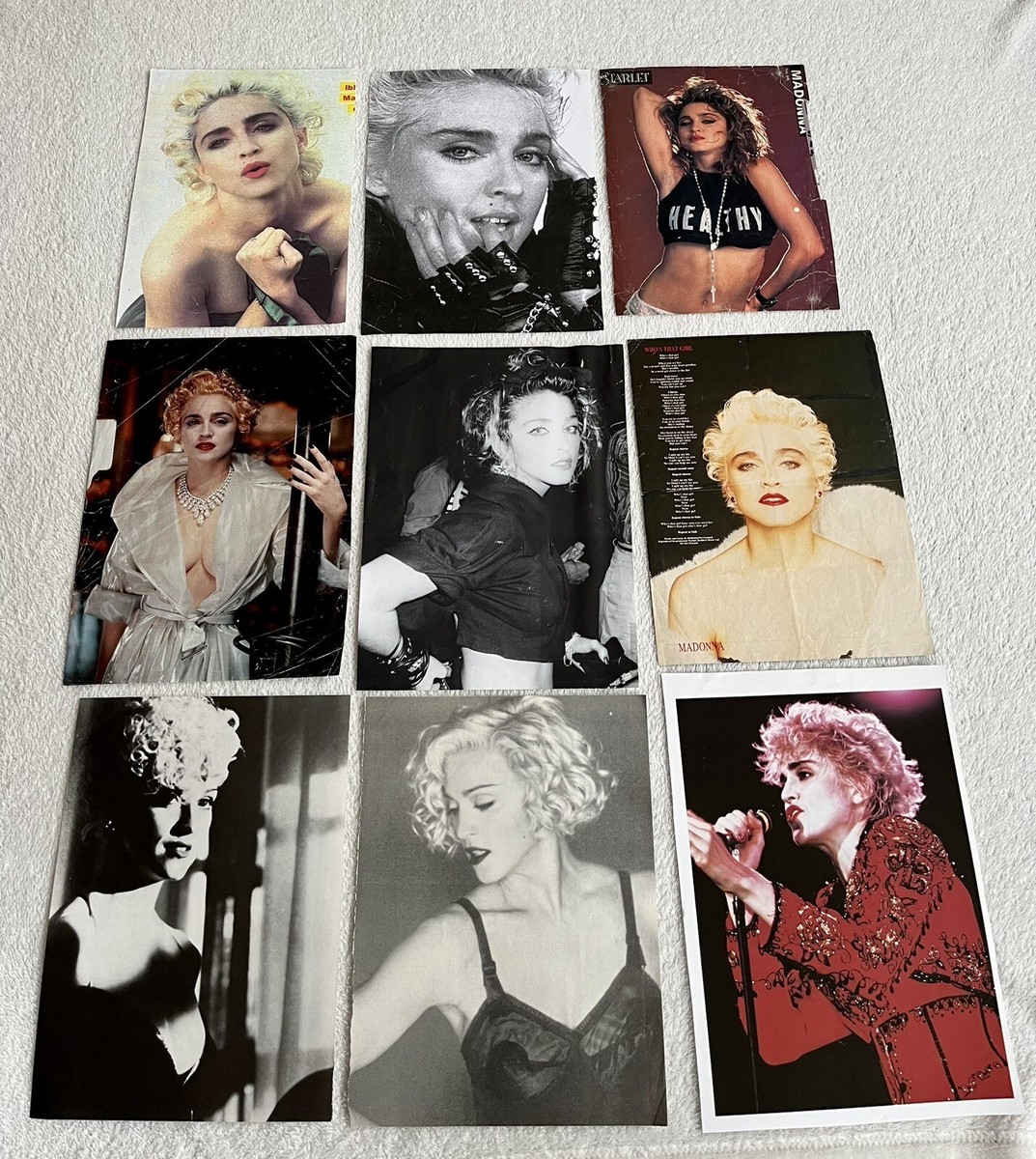 MADONNA Clip Collection Posters Music magazines Vintage Rare 1980s