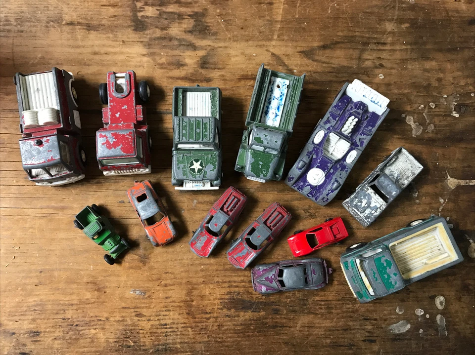 VTG Car Hot Rod Truck Lot TootsieToy Midgetoy Jeep Duece 1/2 Fiat Coupe Die-Cast - Image 3 of 4