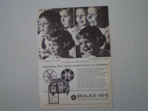 advertising Pubblicità 1962 PAILLARD BOLEX 18-5 - Imagen 1 de 1