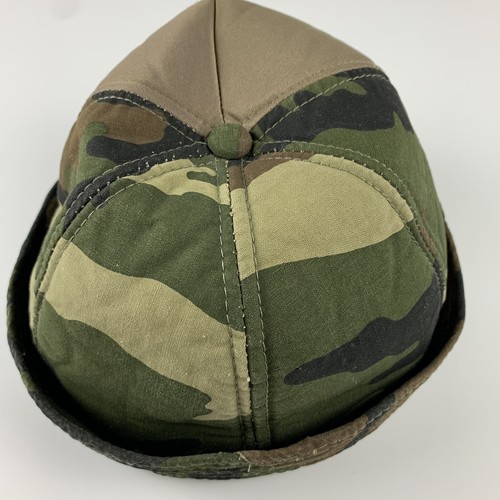 Vintage DUCK BAY Camo Bucket Boonie Hunting Hat Sz Large Foam Laminated Cotton - Picture 6 of 11