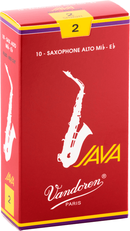 Anche de saxophone Alto Mib/Eb Vandoren JAVA RED boite de 10 anches