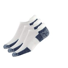 Thorlos J Max Cushion Running Rolltop Socks White/Navy 3 Pairs Large