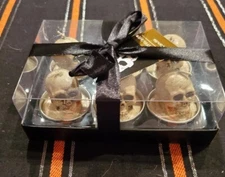 SET OF 6: HALLOWEEN TEA LIGHTS | Unscented | Skulls