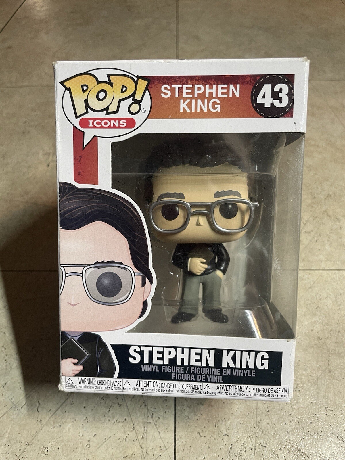 Sale Funko Pop! Icons Vinyl: Stephen King #43 Damaged 2019