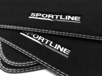 Logo Sportline FußMatten Set FüR VW Scirocco III 3 Bj.2008-2017 Velours
