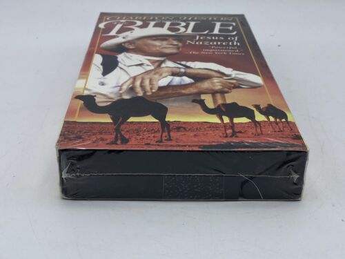Charlton Heston Presents The Bible Passion VHS Tape Holy Land New & Sealed - Picture 3 of 3