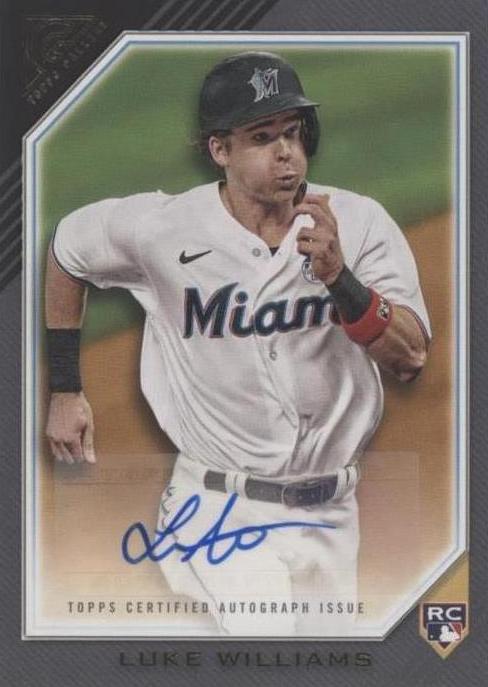 2022 Topps Gallery - Rookie Autographs Luke Williams #RA-LW (AU, RC ...