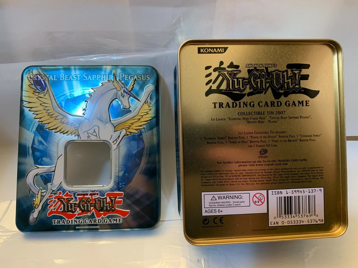 Yu-Gi-Oh! 2007 Collectible Tins: Plasma, Vice, Neos, Pegasus