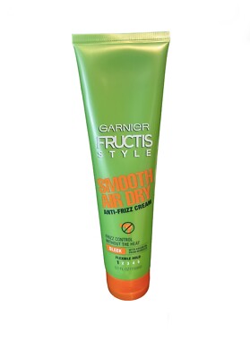 Garnier Fructis Style Smooth Air Dry Anti-Frizz Cream, 5.1 fl. oz (1 New)