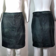 Vtg Gianni Versace Blue Black Skirt M