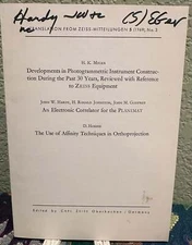 H K Meier, D. / Translation From Zeiss-Mitteilungen 5 1969 No 3