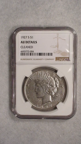 1927 S Peace Silver Dollar NGC ABOUT UNCIRCULATED $1 Coin BUY IT NOW!