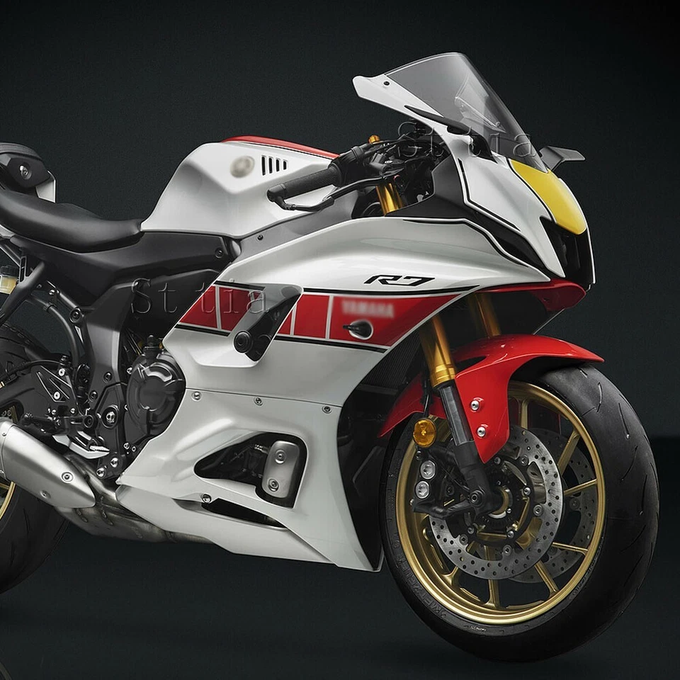 Espejos retrovisores ajustables de aluminio aptos para Yamaha YZF R1 2017-2025 Foto 3 de 4