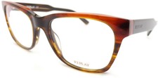 Replay Glasses Frame Dark Shiny Brown Havana 53mm Unisex RX Eyeglasses RY107 V02