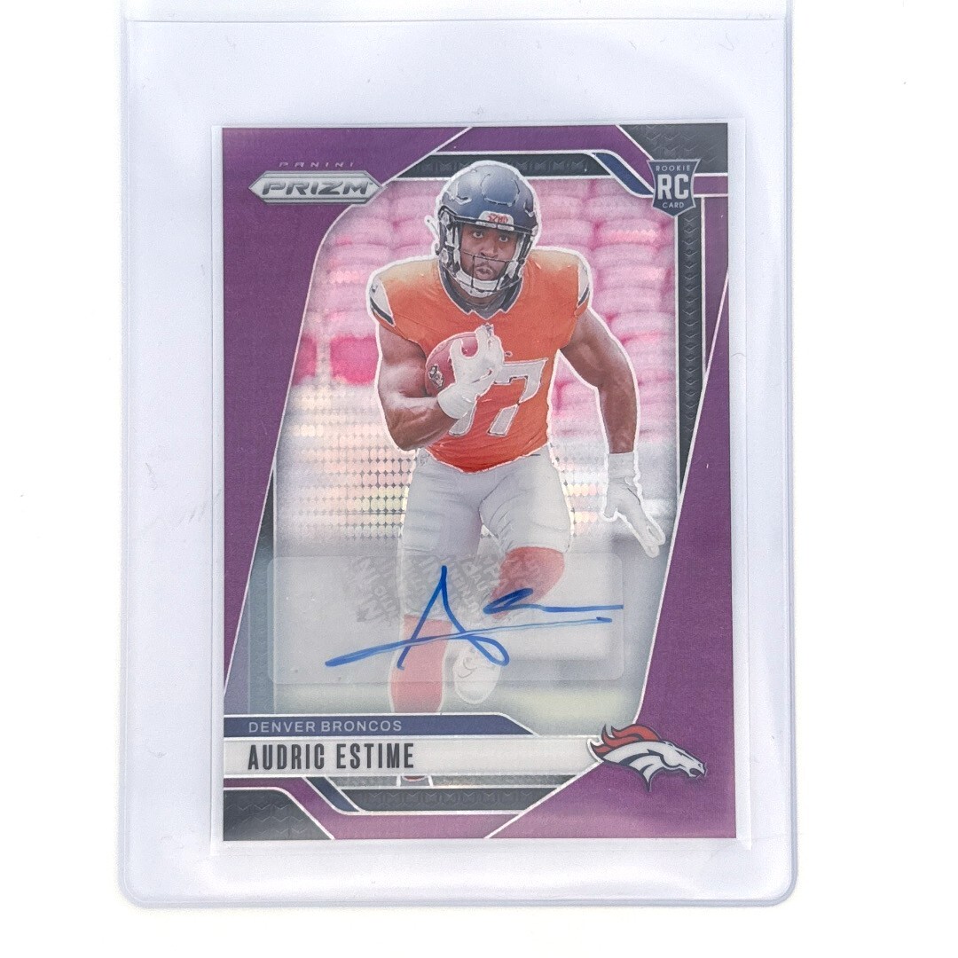 2024 Panini Prizm - AUDRIC ESTIME - AUTO - Purple Pulsar Prizm (RC) #306