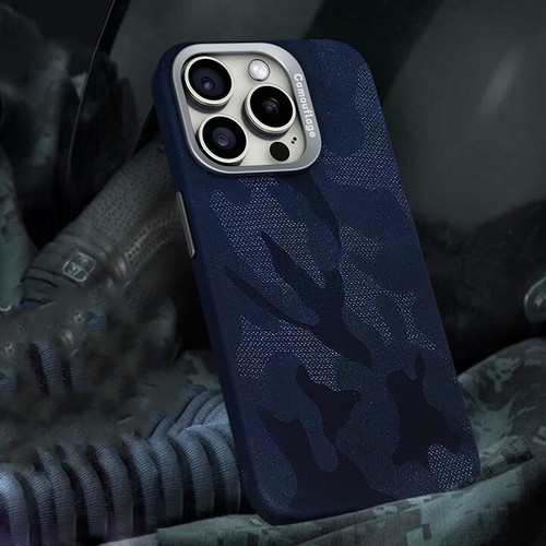 For IPhone 15 14 13 12 Pro Max Camouflage Leather Shockproof Magnetic Case Cover - Picture 16 of 19