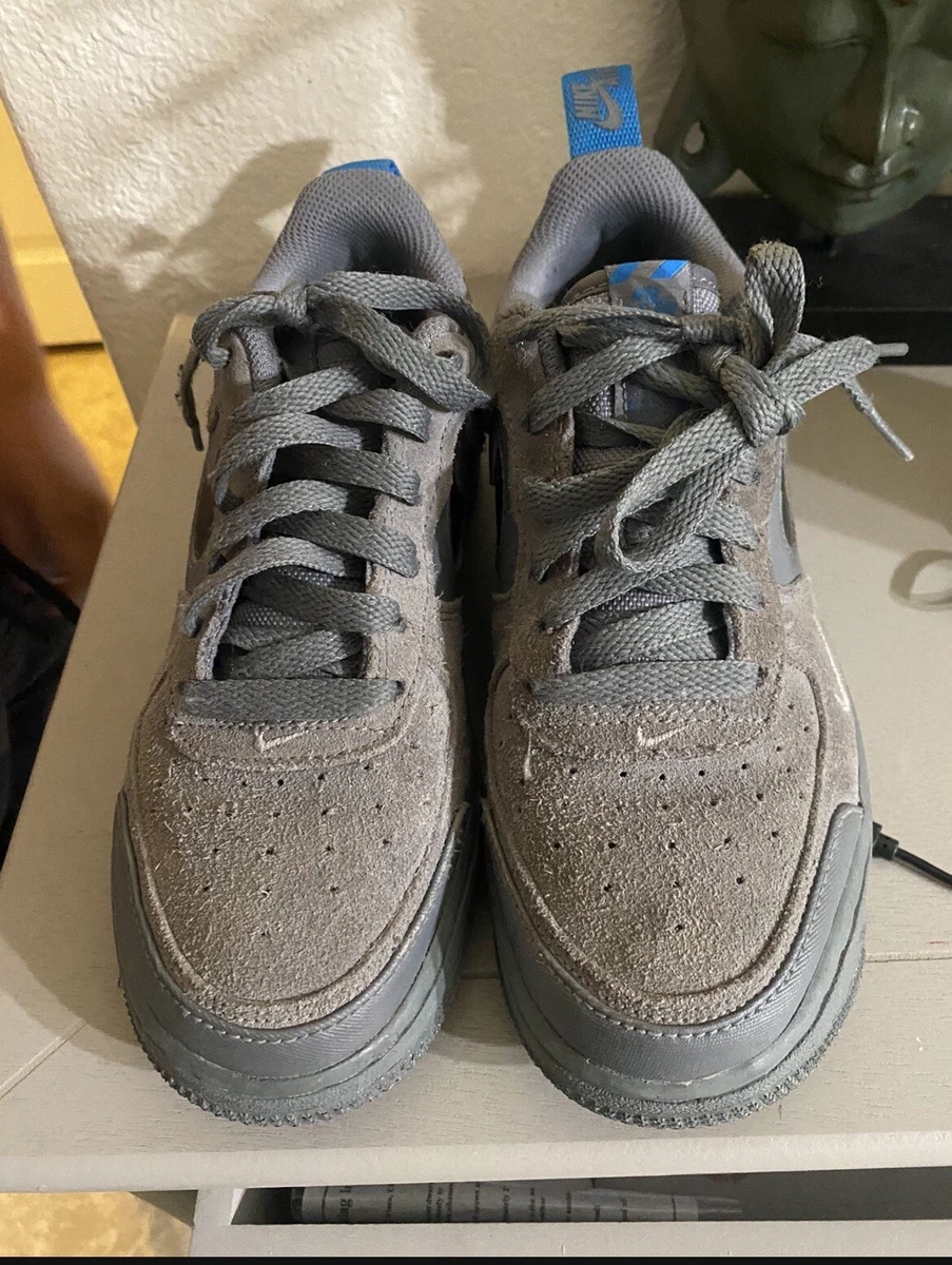 Gray suede shop air force ones