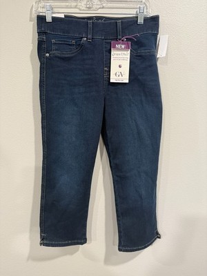 Gloria Vanderbilt Capri Jeans Women Size 4P Blue Denim Shape Effect High Waisted