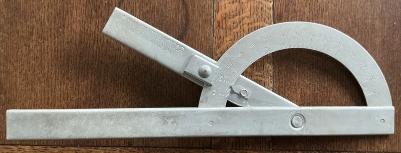 Portable Circular Saw Steel Protractor Guide Vintage MADE in USA