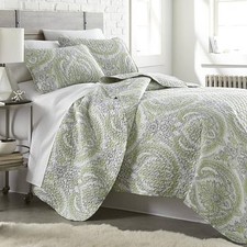 Farmhouse Bedding Quilt Set, Twin XL Twin / Twin XL 38 - Pure Melody Green