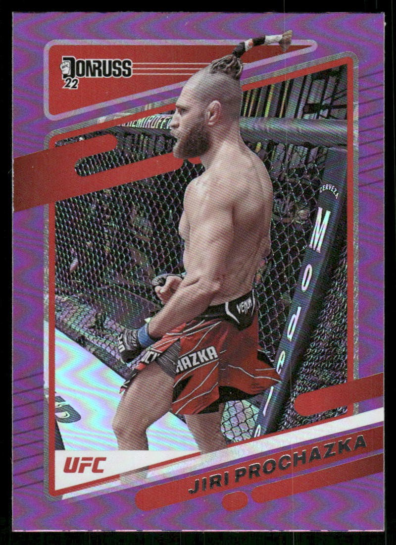 2022 Donruss UFC #81 Jiri Prochazka Purple Flood