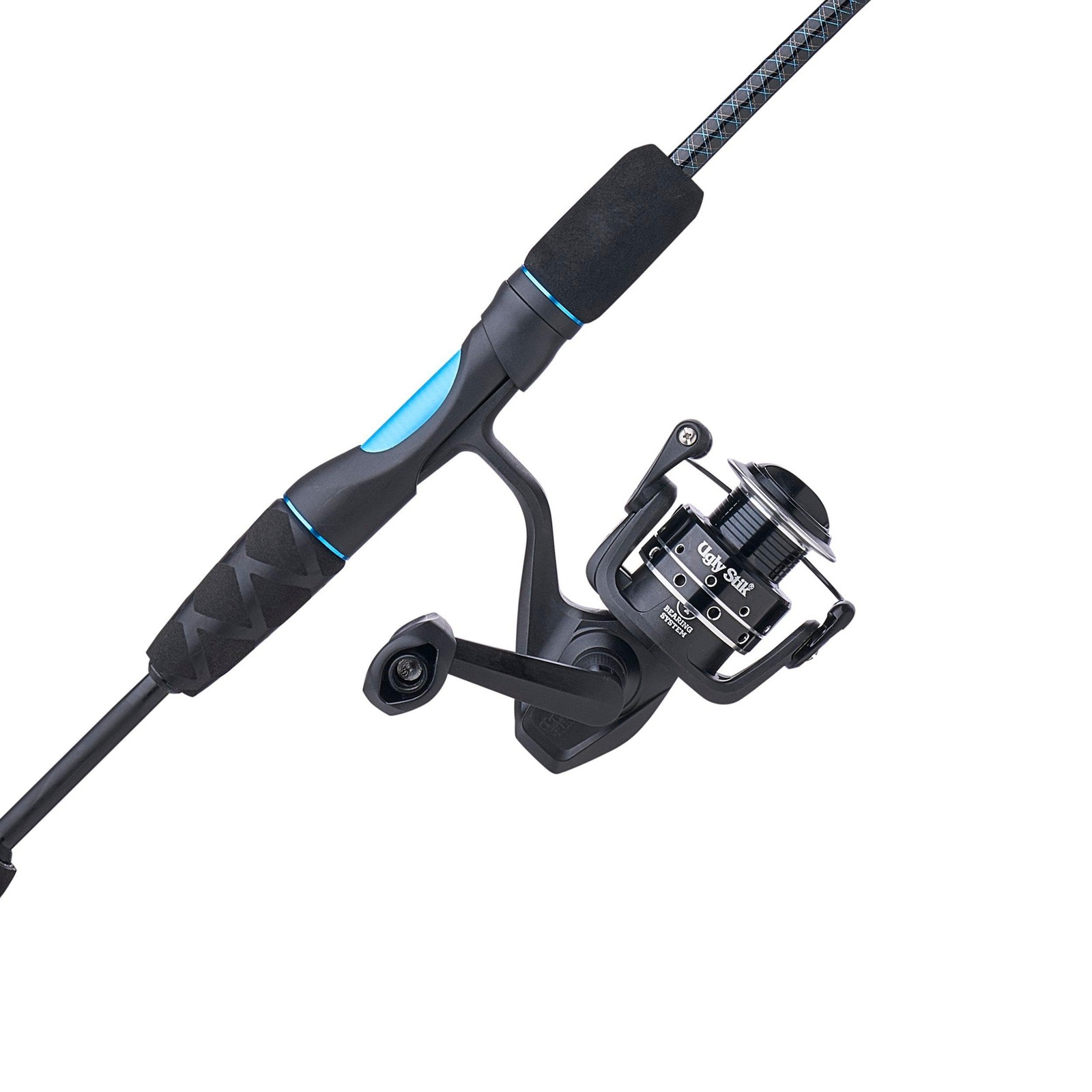 Spinning Reel and 5 6 Fishing Rod Combo 2pc M Graphite Fiberglass Ugly Stik
