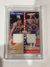 2023 Jersey Fusion Combo Edition Isaiah Thomas and Joe Dumars Jersey Swatch /50