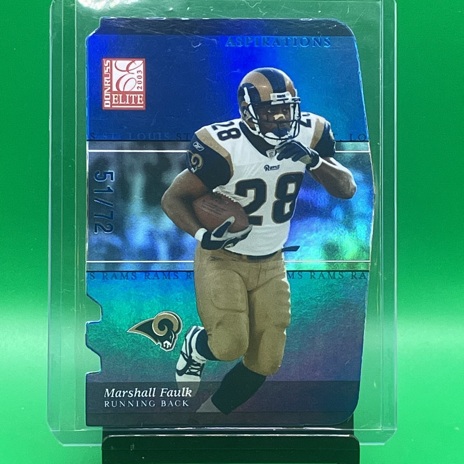 2003 Donruss Elite - Marshall Faulk #92 Aspirations /72