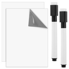 Ptwola 2 Pack Dry Erase Board Sticker 17.7x8.3in 11.69  8.26 inches, White