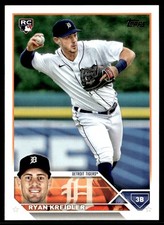 2023 Topps Ryan Kreidler Rookie Detroit Tigers #356