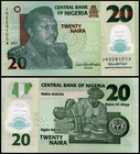 NIGERIA 20 Naira, 2022, P-34, Polymer, UNC World Currency