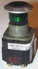 NEW ALLEN-BRADLEY 800T-FXP16 A1 PUSH BUTTON SWITCH! GREEN ILLUM MUSHROOM HEAD