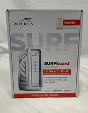 ARRIS Surfboard SB6190-RB DOCSIS 3.0 Cable Modem, White