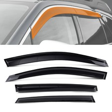 Black Window Deflectors for HONDA CR-V MK4 2012-2017 Rain Guards Sun Visors Set