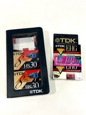 NOS Lot of 4 TDK Video Camcorder Cassettes HS30  E-HG TC30