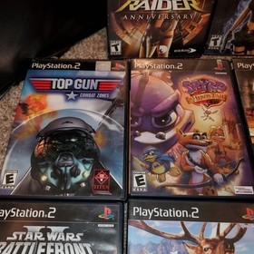 16 PlayStation 2 PS2 Games Tomb Raider Star Wars Jak Sly Cooper Spyro Midnight