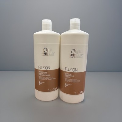 Wella Professionals Fusion Shampoo & Conditioner 1L 33.8oz Duo Set Repair