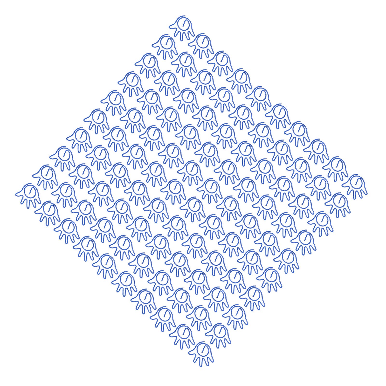 100pcs Paper Clips Innovative Cute Small Palm Shape Reusable Mini Metal Papercli