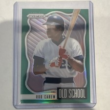 2021 Panini Prizm - Old School Green Prizm Rod Carew #OS-5 Angels Baseball