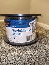 500 Ft. 18/5 Black Solid Copper Sprinkler Wire