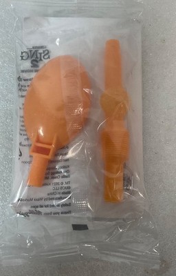 Kellogg s Sing 2 Movie Orange Straw Spoon Prize 5.5in Sealed 2021 Promo