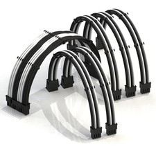 - Soft And Flexible Psu Cable Extension Sleeved Custom Mod Gpu Pc