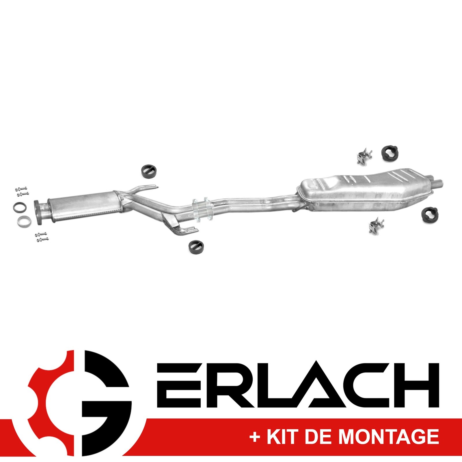 Silencieux d'échappement pour BMW Série 5 E34 525i en acier berline 1279