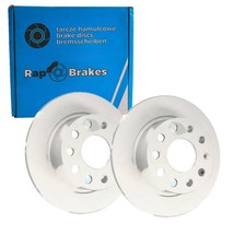 2x RAP BREMSSCHIEBEN Ø253mm VOLL HINTEN passend für SKODA OCTAVIA | R-D1135C