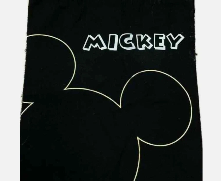 Mickey Mouse Tote Beach Silhouette Bag Shopping Black Shoulder Travel Disney - Image 4 of 4