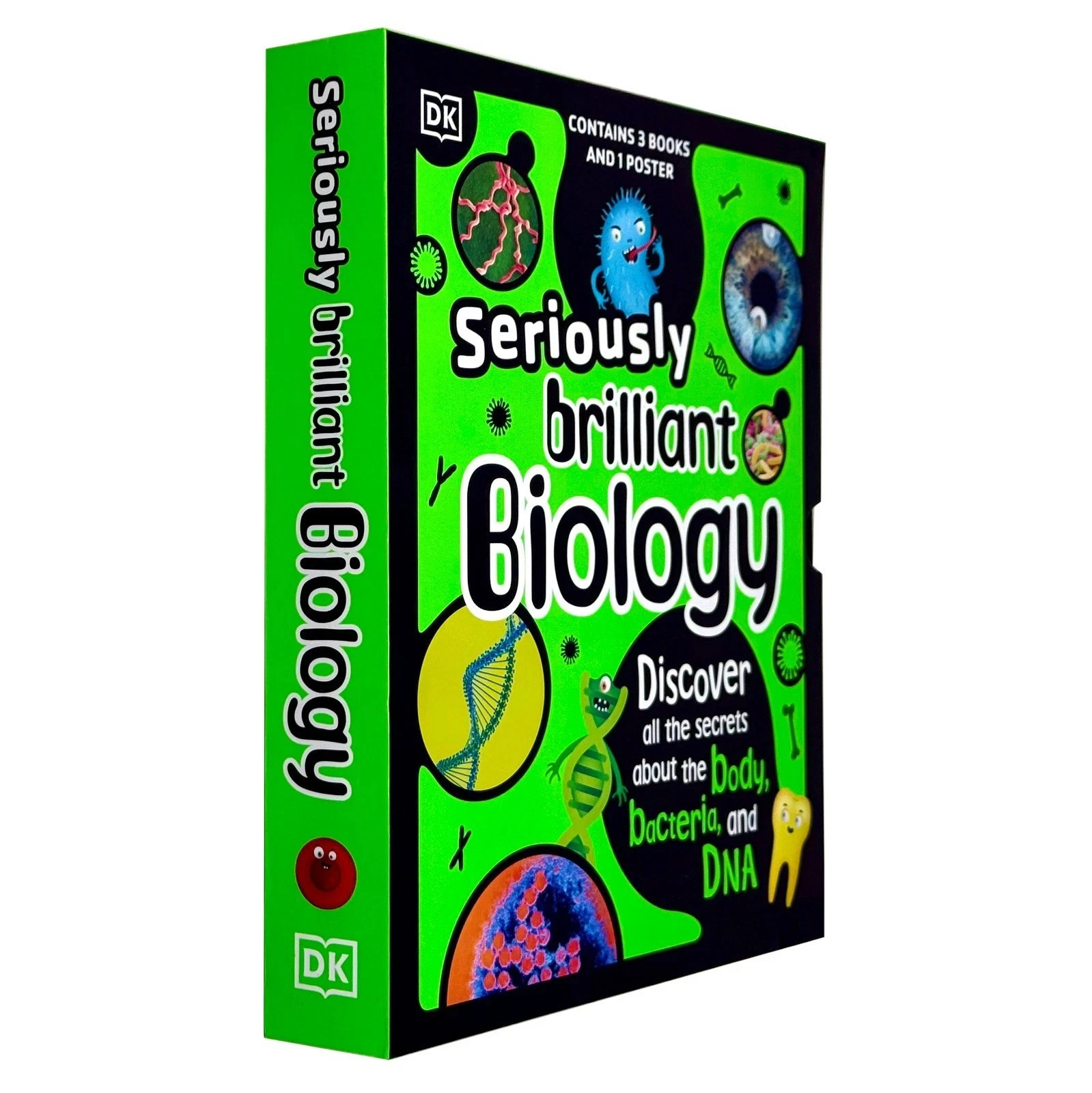 DK Seriously Brilliant Biology 3 Books Box Set and 1 Poster, Hardback NEW - Image 4